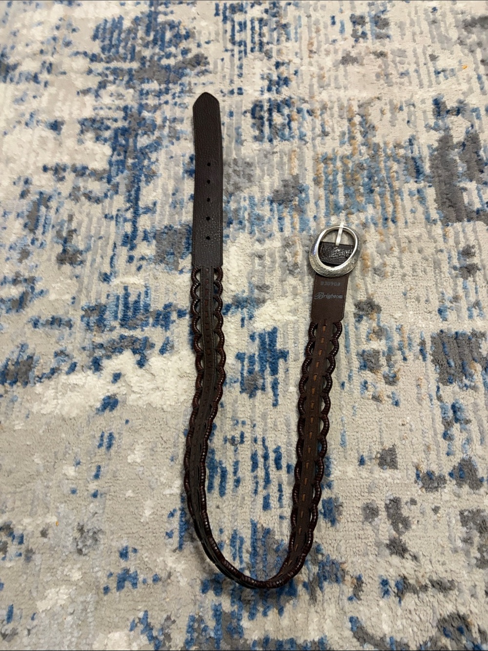 Brighten women’s belt, dark brown
